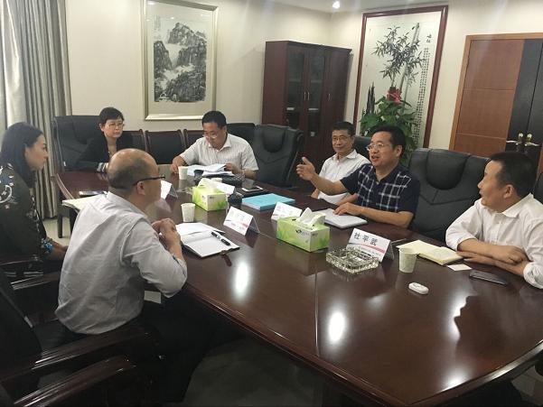 國家開發(fā)銀行陜西省分行唐曉蓉處長一行來建設(shè)集團(tuán)調(diào)研座談