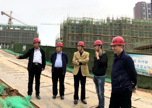 陜煤集團戰(zhàn)略規(guī)劃部檢查指導(dǎo)藍山水岸項目