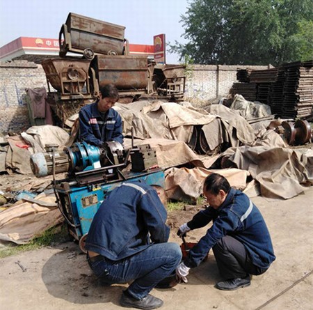 陜煤建設(shè)礦建三公司加強設(shè)備檢修服務一線生產(chǎn)