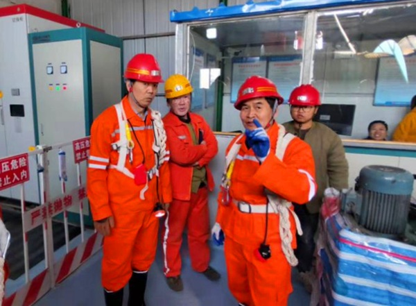 楊讓順深入陜煤建設礦建三公司崔木項目部檢查指導工作