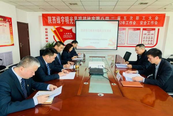 陜煤建設(shè)綠宇公司召開黨史學(xué)習(xí)教育專題民主生活會