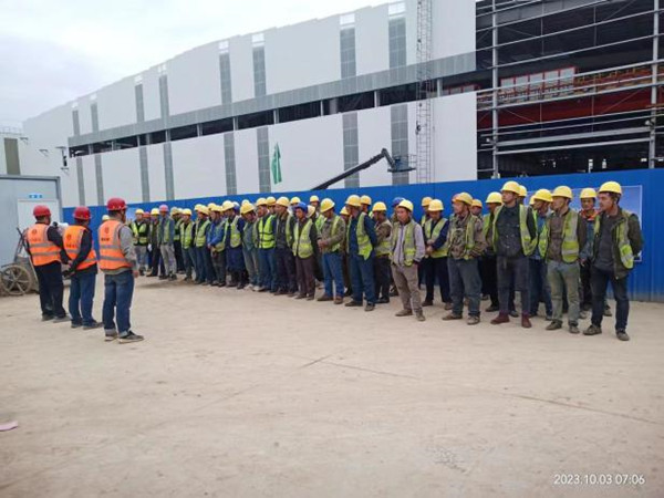 陜煤建設漢中分公司漢鋼新建中厚板項目：搶抓十月黃金期，工程建設加速度