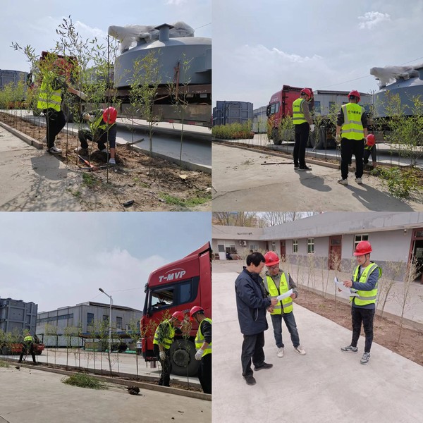 陜煤建設(shè)銅煤公司基層項目部：開展“義務(wù)植樹添新綠 不負(fù)春光正當(dāng)時”植樹節(jié)活動