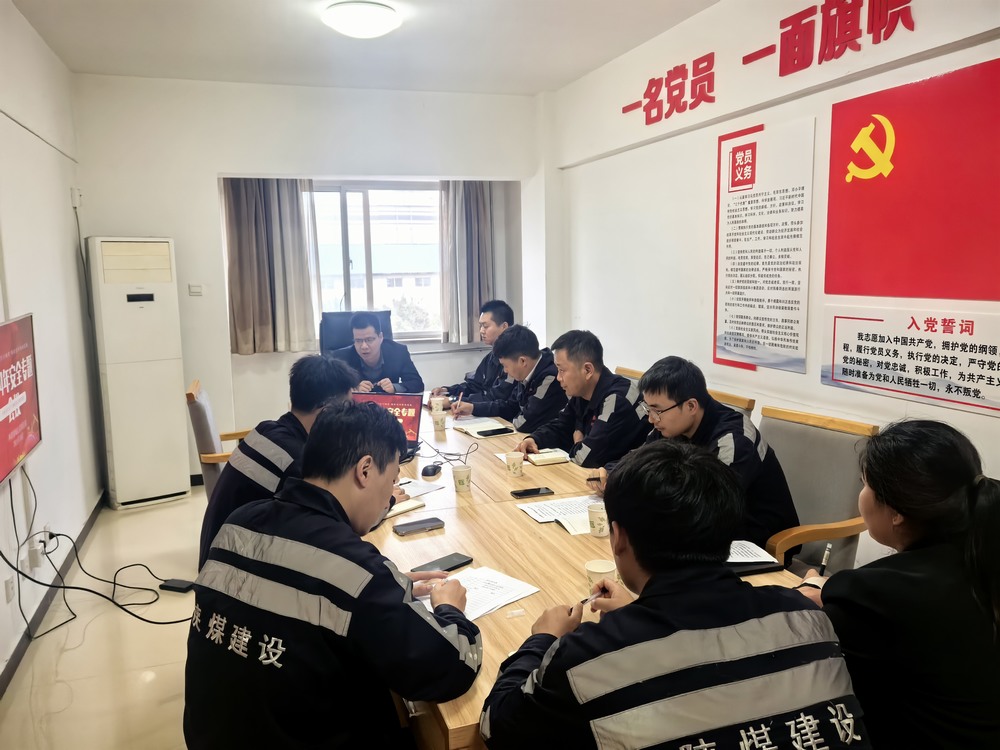 陜煤建設(shè)洗選煤運(yùn)營(yíng)公司神渭蒲城運(yùn)營(yíng)項(xiàng)目部： “主題黨日+”激發(fā)黨員活力，筑牢“百日安全”防線