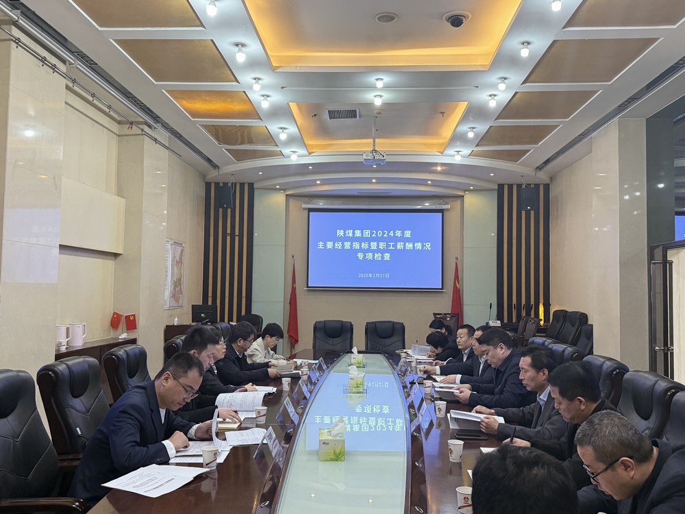 陜煤集團(tuán)檢查組蒞臨建設(shè)集團(tuán)開(kāi)展2024年度主要經(jīng)營(yíng)指標(biāo)及職工薪酬情況專(zhuān)項(xiàng)檢查