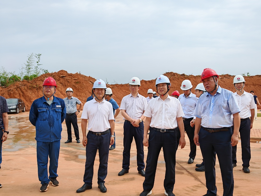 岳陽市委副書記、市長李摯一行深入天工公司項目一線檢查指導(dǎo)