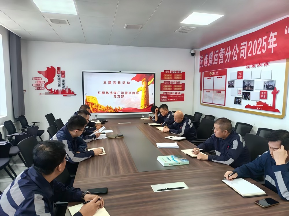 陜煤建設洗選煤運營公司紅柳林洗煤廠運營項目部黨支部： 黨建引領聚合力   服務員工暖人心
